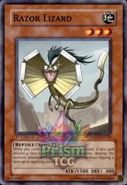 1st Ed Razor Lizard TAEV-EN036 Yugioh - Image 1