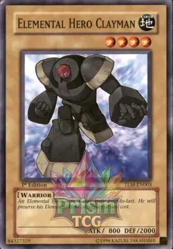 1st Ed Elemental HERO Clayman TLM-EN003 Yugioh - Image 1