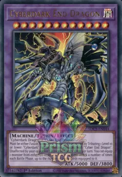 1st ed Cyberdark End Dragon ultra rare SDCS-EN044 Yugioh - Image 1