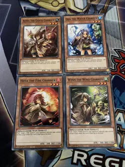 Yu-Gi-Oh 4x Charmer Set - Aussa, Eria, Hiita, Wynn - 1st Edition SDCH (NM) - Image 1