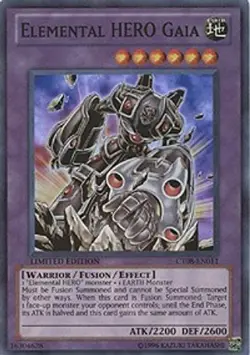 Elemental Hero Gaia - CT08-EN011 - Super Rare Limited Edition Yugioh - Image 1