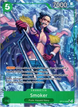 Smoker (Parallel) OP10-030 Super Rare SR One Piece TCG NM - Image 1