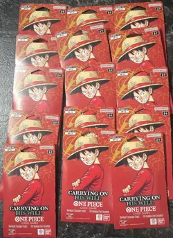 15x lot One Piece OP-13 Sleeved Booster Packs New Sealed - Image 1