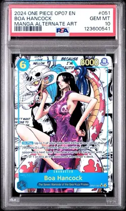 PSA 10 2024 ONE PIECE OP07-500 YEARS IN THE FUTURE #051 BOA HANCOCK MANGA - Image 3