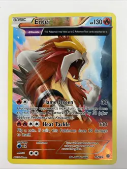 Pokemon Card Entei (15/98) Ancient Origins Rare Holo Reverse Holo NM - Image 1
