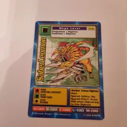 RARE SaberLeomon Tb-10 | Digimon Digi-Battle Taco Bell Promo Card | Bandai 2000 - Image 1