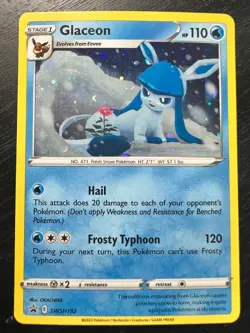 Pokemon Glaceon SWSH192 Sword & Shield Promo Card Holo - Image 1