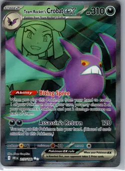 Team Rocket's Crobat ex 217/182 SV10: Destined Rivals - Pokemon Card - NM - Image 1