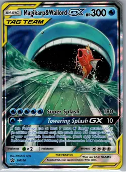 Magikarp & Wailord GX SM166 SM Promos - Pokemon Card - MP - Image 1