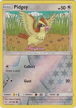 Pidgey 121/181 Team Up Reverse Holo Pokemon Card NM - Image 1