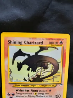 Shining Charizard 107/105 Neo Destiny Holo Secret Rare Unlimited Pokemon Card - Image 3