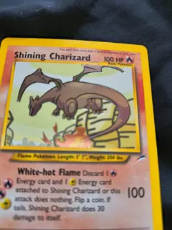 Shining Charizard 107/105 Neo Destiny Holo Secret Rare Unlimited Pokemon Card - Image 4
