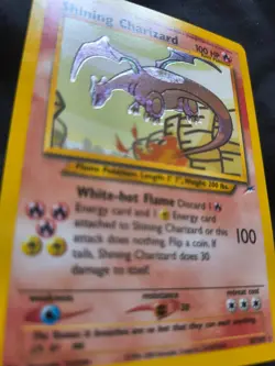 Shining Charizard 107/105 Neo Destiny Holo Secret Rare Unlimited Pokemon Card - Image 5