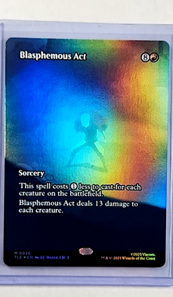 MTG Magic The Gathering TLE Avatar The Last Airbender Foil #26 Blasphemous Act - Image 1