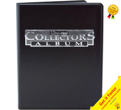 Ultra Pro 9 Pocket Black Collectors A4 Album Portfolio Folder 10 Pages 180 Cards - Image 1