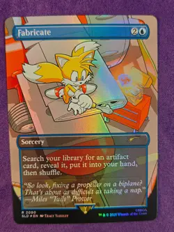 Magic the Gathering Secret Lair Sonic Fabricate Rainbow Foil 2090 - Image 1