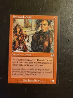 MTG Magic the Gathering Enslaved Dwarf (96/143) Torment Red Common LP - Image 1