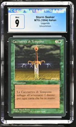 STORM SEEKER *Italian* Legend CGC 9 MTG [Nostalgium] - Image 1