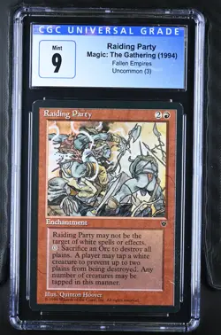 RAIDING PARTY Fallen Empires CGC 9 Vintage MTG [Nostalgium] - Image 1
