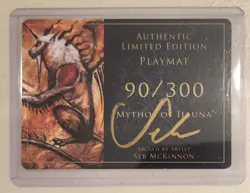 Seb McKinnon Signed Authentic Limited Edition Playmat- Mythos of Illuna [90/300] - Image 2