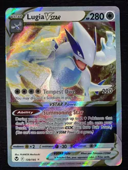 Pokemon TCG Lugia VSTAR Silver Tempest 139/195 Holo Ultra Rare - Image 1