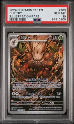 2024 POKEMON TEF EN-TEMPORAL FORCES ILLUSTRATION RARE #163 SHIFTRY PSA 10 - Image 1