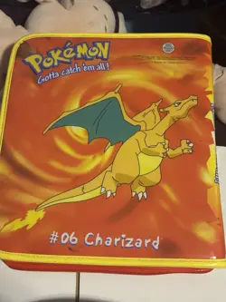 Pokemon Charizard #06 Vinyl 3 Ring School Binder (Nintendo, 1998) Vintage - Image 2