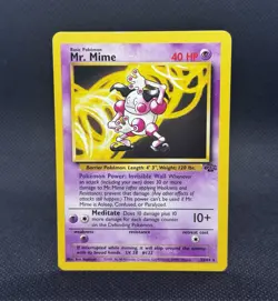 Pokemon TCG Mr. Mime 22/64 Jungle Set Unlimited Non-Holo Rare Card - Image 1