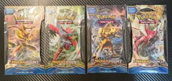 Pokemon: XY Breakpoint - Sleeved Booster Packs Full Art Set of 4 Sealed - Image 1