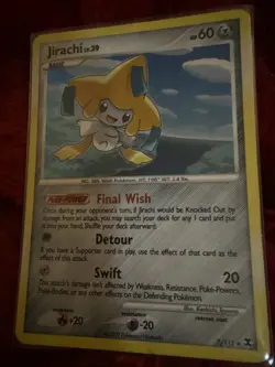 Pokemon 2009 Jirachi LV. 39 Holo Rare Rising Rivals #7/111 - Image 2