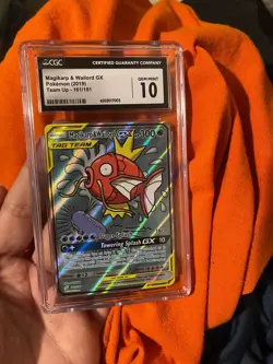 Magikarp & Wailord GX 2019 Pokemon #161 Sun & Moon Team Up Full Art *CGC 10* - Image 1