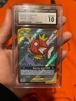 Magikarp & Wailord GX 2019 Pokemon #161 Sun & Moon Team Up Full Art *CGC 10* - Image 3