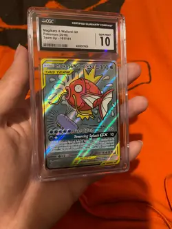 Magikarp & Wailord GX 2019 Pokemon #161 Sun & Moon Team Up Full Art *CGC 10* - Image 5