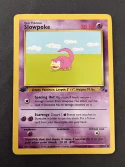 Slowpoke Fossil - 1ST EDITION - 1999 Pokemon WOTC - NM / M - 55/62 - Image 1