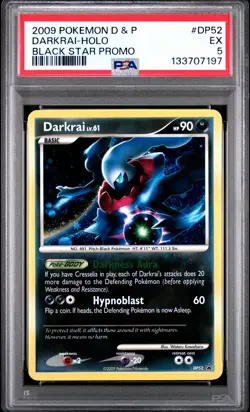 Darkrai-Holo Pokemon Diamond & Pearl Black Star Promo DP52 NM PSA 5 - Image 1