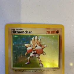Pokemon TCG Hitmonchan 7/102 Base Set Holo Rare Unlimited WOTC Vintage - Image 3