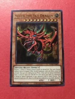 ( SLIFER THE SKY DRAGON ) Ultra - EGS1-EN001 1st NM - Yu-Gi-Oh Egyptian God Deck - Image 1