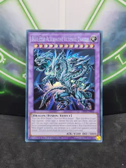 Yugioh Blue-Eyes Alternative Ultimate Dragon TN19-EN001 Prismatic Secret Rare NM - Image 1