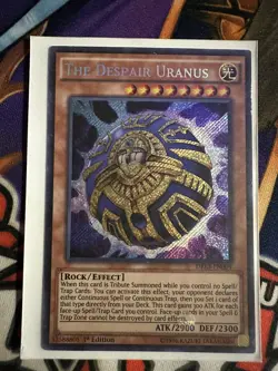 1x (M/NM) The Despair Uranus - DRL3-EN009 - Secret Rare - 1st Edition YuGiOh - Image 1