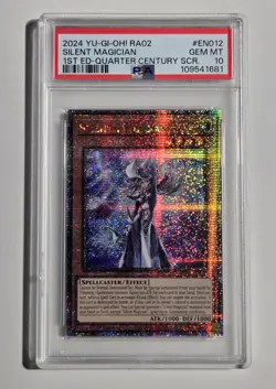 2024 YU-GI-OH! RARITY COLLECTION II Silent Magician RA02-EN012 QCR PSA 10 QCSR - Image 1