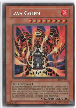 Yugioh - Lava Golem PGD-107 Unlimited - Pharaonic Guardian - Image 1