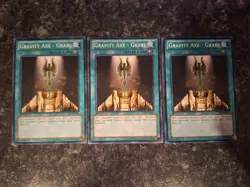 3X Gravity Axe - Grarl YS12-EN026 - Yugioh Yu Gi Oh! 3 Playset 1st Edition - Image 1
