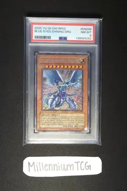 Yu-Gi-Oh! Blue-Eyes Shining Dragon RP02-EN096 2025 PSA 8 - Image 1
