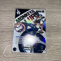 One Piece Los Angeles Dodgers Monkey D. Luffy Promo Card English - Image 1
