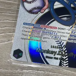 One Piece Los Angeles Dodgers Monkey D. Luffy Promo Card English - Image 2