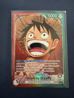 Monkey D Luffy OP13-001 L Leader Alt Art Carrying On His Will OPCG English - Image 1