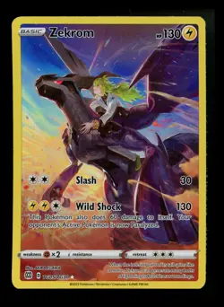 #4 Zekrom TG05/TG30 Brilliant Stars 2022 FUZZY EDGE Pokemon Card TCG - Image 1