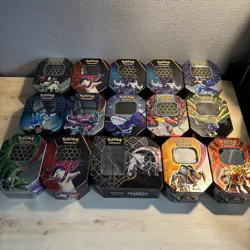 15 EMPTY Pokemon Tins Bundle Job Lot NO CARDS - Image 1