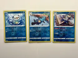 Pokemon Card Lot - Samurott Evolution Line - X3 Unique Reverse Holos - A101 - Image 1