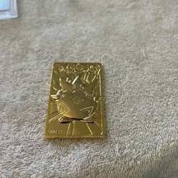 Pokemon Burger King 23K Gold Plated Togepi Trading Card in Pokeball P7 - Image 1
